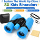 Kids Binoculars,Shockproof 8 X 21 High Resolution Compact Kids Binoculars Real for Boys and Girls,Perfect for Bird Watching, Hiking,Camping,Travel, Christmas Birthday Gift | Camping, Exploring, Hiking, Hunting, Sporting Events and Safari Park Gifts for Kids Ages 3-12
