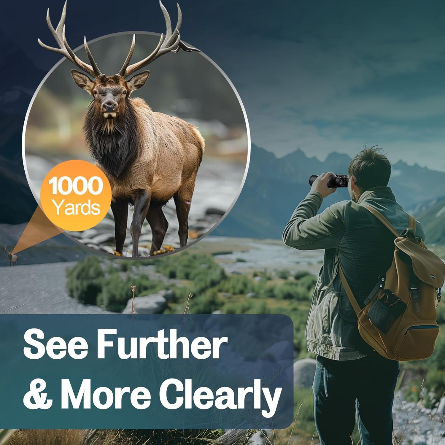 20X52 Binoculars for Adults High Powered - HD Large View Binoculars with Low Light Vision - Professional Binocular for Bird Watching Hunting Travel Cruise Outdoor Sports - Gifts for Men