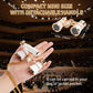 3X25 Opera Glasses for Women with Adjustable Handle & Chain,Bk9 Optical Lens, Vintage Compact Mini Theater Binoculars Adults Kids in Opera Musical Concert-White
