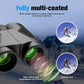 Binoculars 12X25 for Adults and Kids Night Vision Binoculars Compact Binocular Large Eyepiece Waterproof Binocular Wide Field of View for Bird Watching, Hiking, Hunting, Concert with Carrying Bag