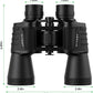 20X50 High Powered Binoculars for Adults, Waterproof Compact Binoculars with Low Light Vision for Bird Watching Hunting Football Games Travel Stargazing Cruise with Carrying Bag