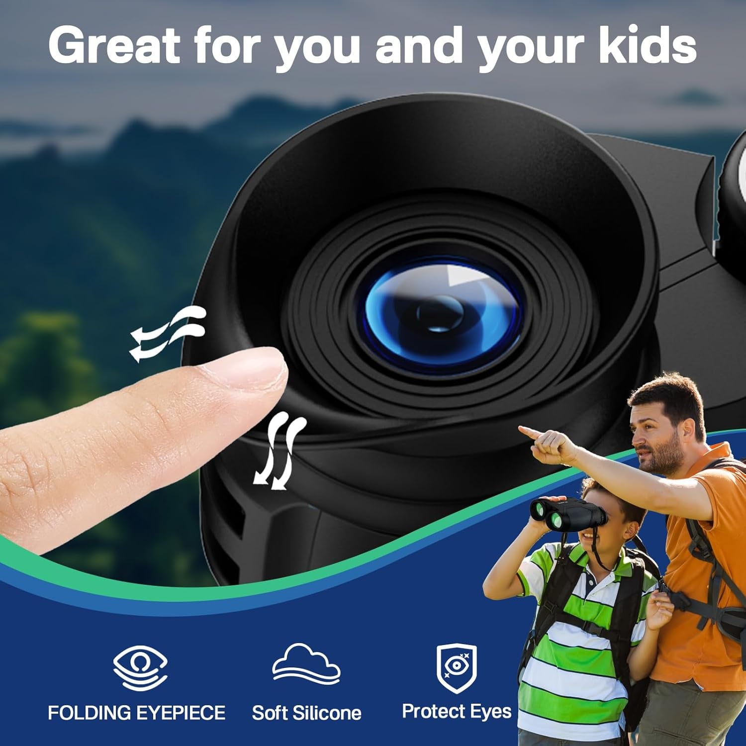 Compact Binoculars for Adults Kids 12X25 Small Bird Watching Travel Hunting | BAK4 FMC Optics, Lightweight Pocket Size, Easy Focus for Birding Concert Sport and Outdoor Christmas Gift