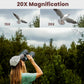 Astronomy Binoculars - 20X80 for Adults, Outdoor Waterproof Binoculars for Bird Watching, Travel and Stargazing with Tripod Adapter and Carrying Bag